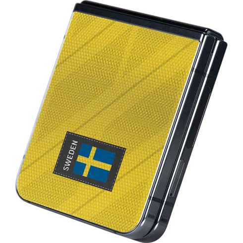 Sweden Soccer Flag Galaxy Z Flip5 5G Skin